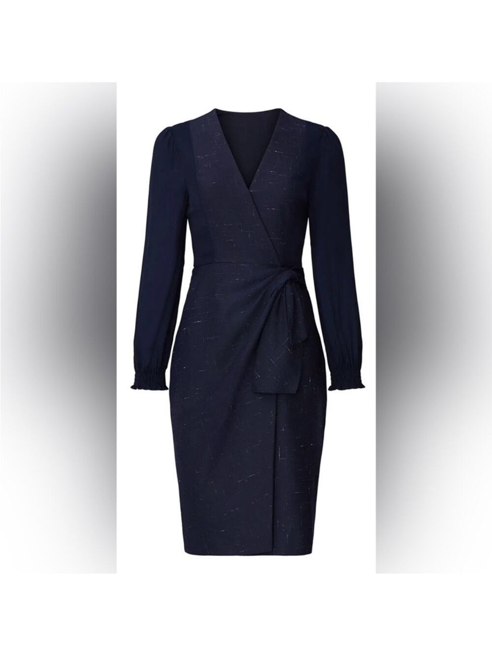 Rebecca Taylor Navy Cross Hatch Dress-Size 10